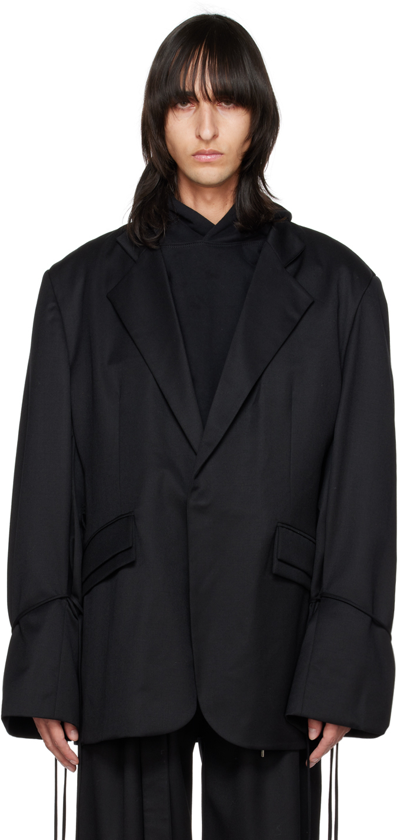 Parnell Mooney Ssense Exclusive Black Tailored Blazer