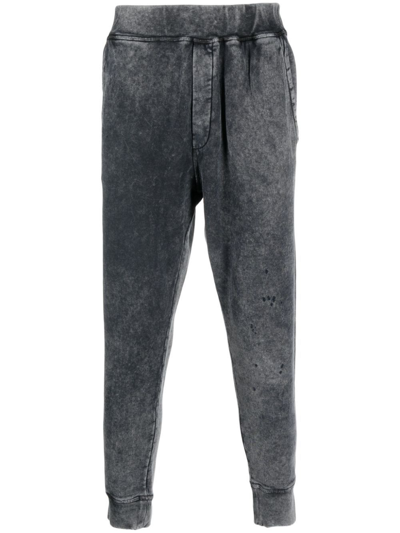 Dsquared2 Grey Tapered Cotton Track Pants