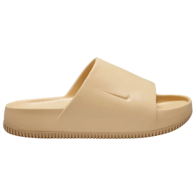 Nike Women's Calm Slide Sandals From Finish Line In Sesame/sesame