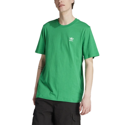 Adidas Originals Trefoil Essentials T-shirt In Green/white