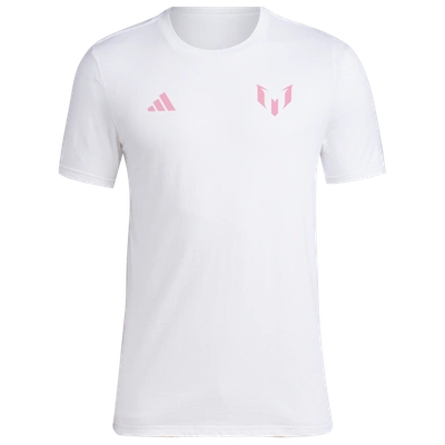 Adidas Originals Mens Adidas Messi Generic N&n T-shirt In White