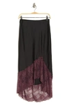 Free People Heart Eyes Lace Half Slip In Black Combo