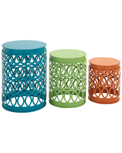 Peyton Lane Set Of 3 Metal Accent Tables
