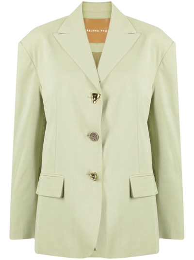 Rejina Pyo Enzo Single-breasted Blazer In Green