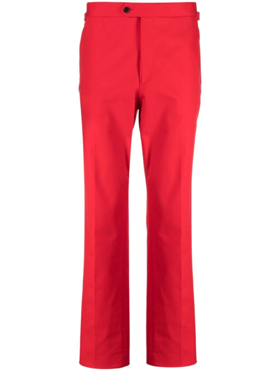 Fursac Straight-leg Tailored Trousers In Red
