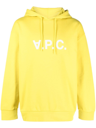 A.p.c. Milo Hoodie In Yellow