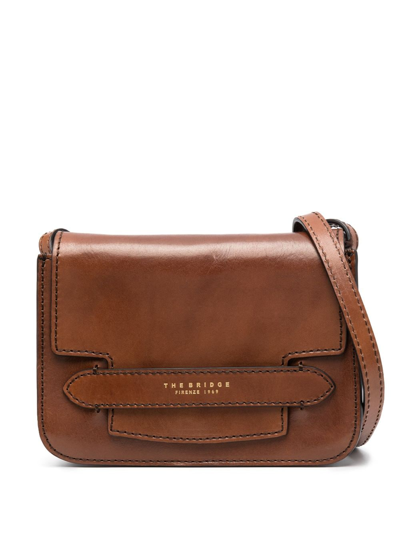 The Bridge Lucrezia Leather Crossbody Bag In Brown