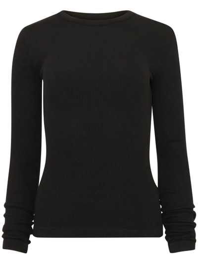 Citizen Of Humanity Citizens Of Humanity Bina Rib Crewneck Sweater In Black