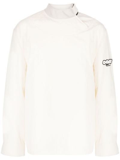 Oamc Rapid Logo-print Shirt In Neutrals