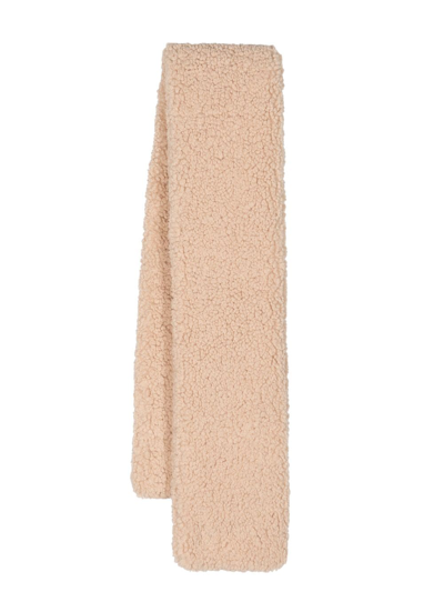 Ruslan Baginskiy Neutral Faux-shearling Scarf In Neutrals