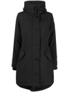 Canada Goose Rossclair Padded Hooded Parka In Black