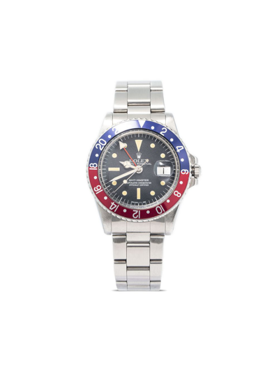 Pre-owned Rolex 1970s  Gmt Master Pepsi 40mm In Black
