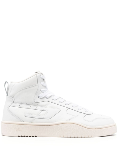 Diesel S-ukiyo V2 Logo-appliqué Sneakers In White