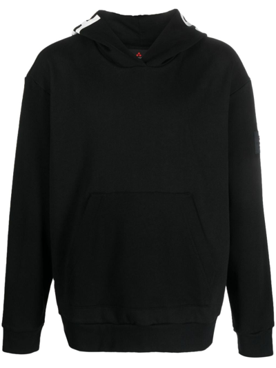 Peuterey Logo-print Cotton Hoodie In Black
