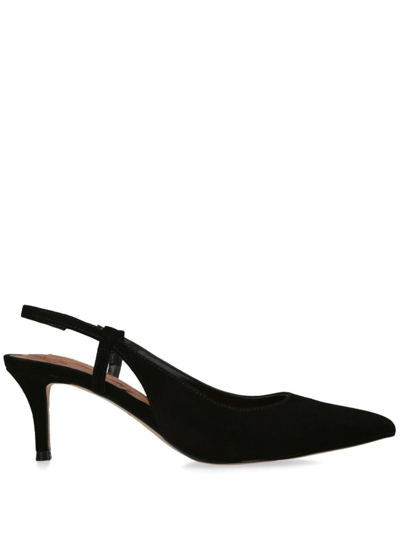 Kurt Geiger Belgravia Suede Slingback Pumps In Black