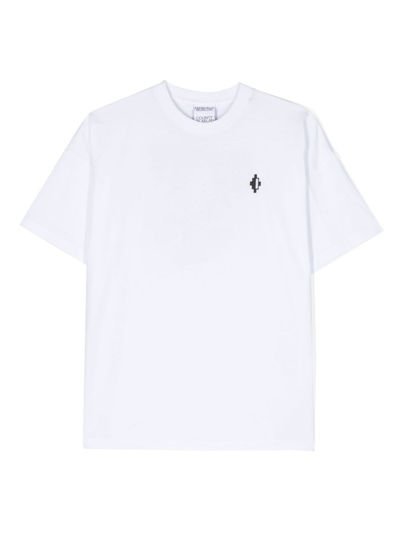 Marcelo Burlon County Of Milan Kids' Logo-print Cotton T-shirt In White