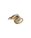 GUCCI GUCCI 18K TWO-TONE SWIRL COCKTAIL RING (AUTHENTIC PRE-OWNED)