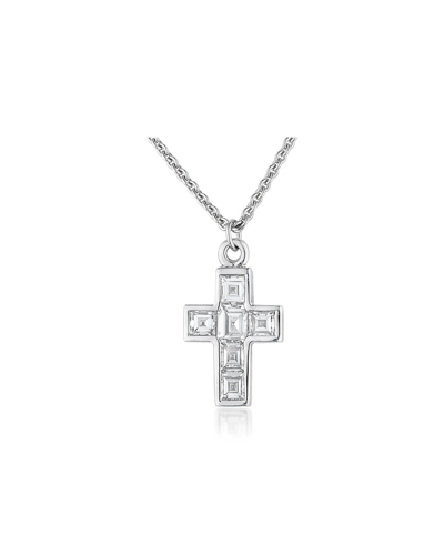 Graff Platinum 0.97 Ct. Tw. Diamond Cross Pendant Necklace (authentic )
