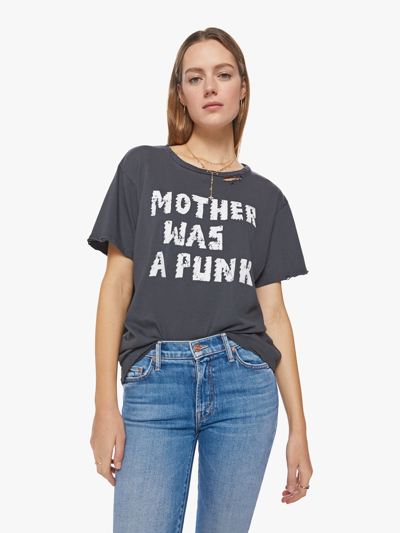 Mother The Rowdy Was A Punk Tee Shirt In Black