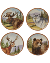 Certified International Mountain Summit Set Of 4 Dessert Plates