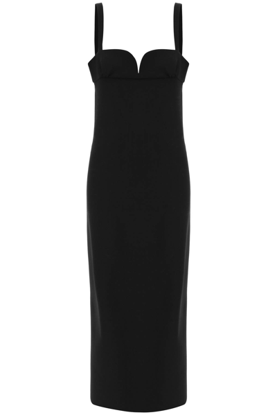 Magda Butrym Sweetheart Bustier Maxi Dress In Black