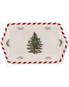 Spode Christmas Tree 12in Peppermint Dessert Tray
