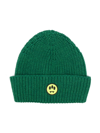 Barrow Logo-appliqué Knit Beanie In Green