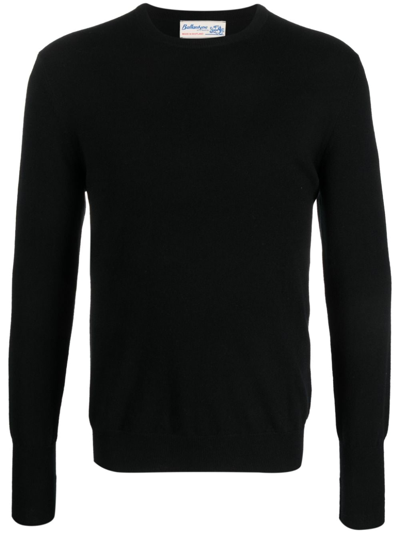 Ballantyne Long-sleeved Cashmere Jumper In Black