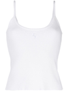 Operasport Arta Ribbed-knit Top In White