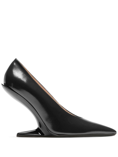 N°21 100mm Sculpted-heel Leather Pumps In Black
