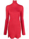 Zadig & Voltaire Zadig&voltaire Womens Japon Viky Pointelle Zv-knit Merino-wool Mini Dress In Red