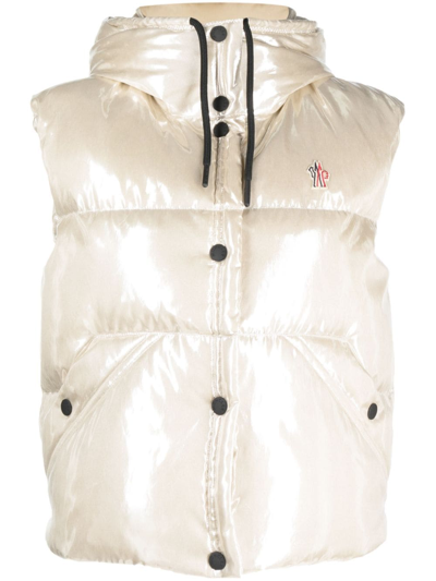 Moncler Ramees Down Gilet Beige In Multi-colored