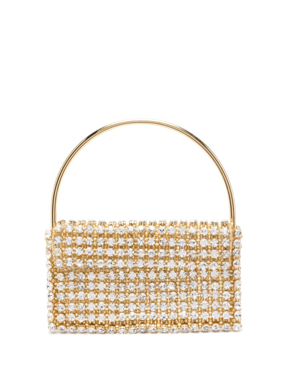 Vanina Embellished Top Handle Bag In Gold