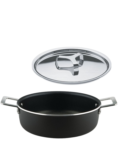 Alessi Low Casserole Pot (24cm) In Black