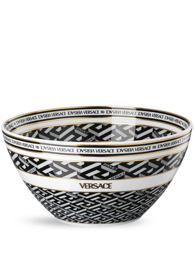Versace X Rosenthal La Greca Signature Bowl (15cm) In Black