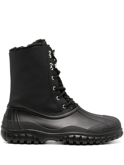 Gcds Monogram-print Snow Boots In Black