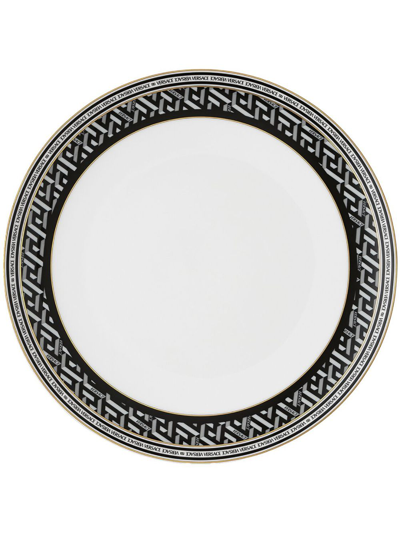 Versace X Rosenthal La Greca Signature 餐盘（28厘米） In Black