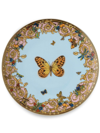 Versace X Rosenthal Jardin De  Bread Plate (17cm) In Blue