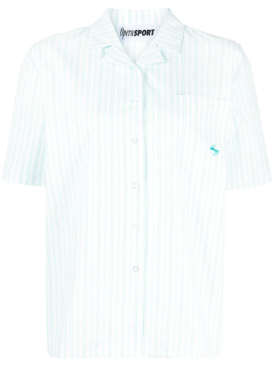 Operasport Recycled-cotton Short-sleeve Shirt In White