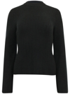 Loulou Studio Kota Ribbed Cashmere Sweater In Black