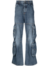 Diesel 'd-sire' Cargo Jeans In Blue
