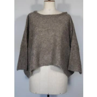 Window Dressing The Soul Caramel Mohair Jumper In Brown