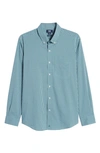 Cutter & Buck Anchor Gingham Button-down Shirt In Seaweed