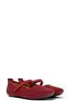 Camper Right Nina Perforated Ballerinas In Burgundy