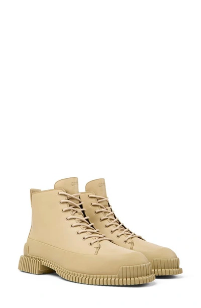 Camper Pix Lace-up Ankle Boots In Beige