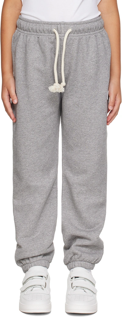 Acne Studios Kids Gray Patch Sweatpants In Dk0010- Light Grey M