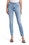 AG MARI HIGH WAIST SLIM STRAIGHT LEG JEANS