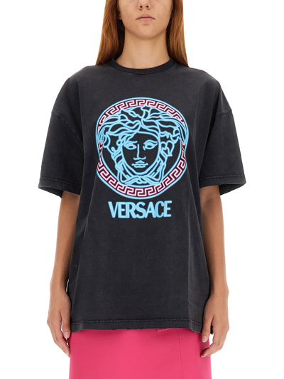 Versace T-shirt In Black