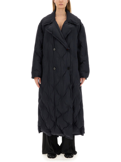 Maison Margiela Quilted Coat In Black