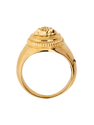 Versace Biggie Jellyfish Ring In Gold